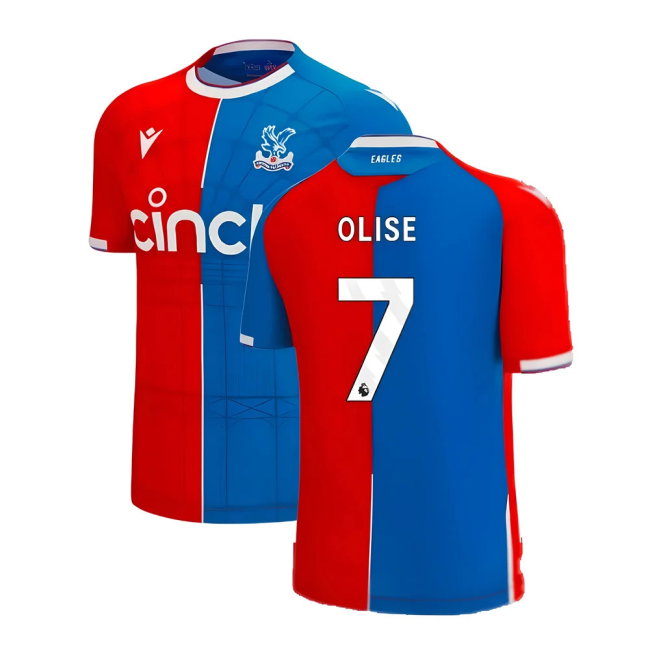 2023-2024 Crystal Palace Home Shirt (OLISE 7)-SoccerKits Hub | Buy Soccer Jerseys Online